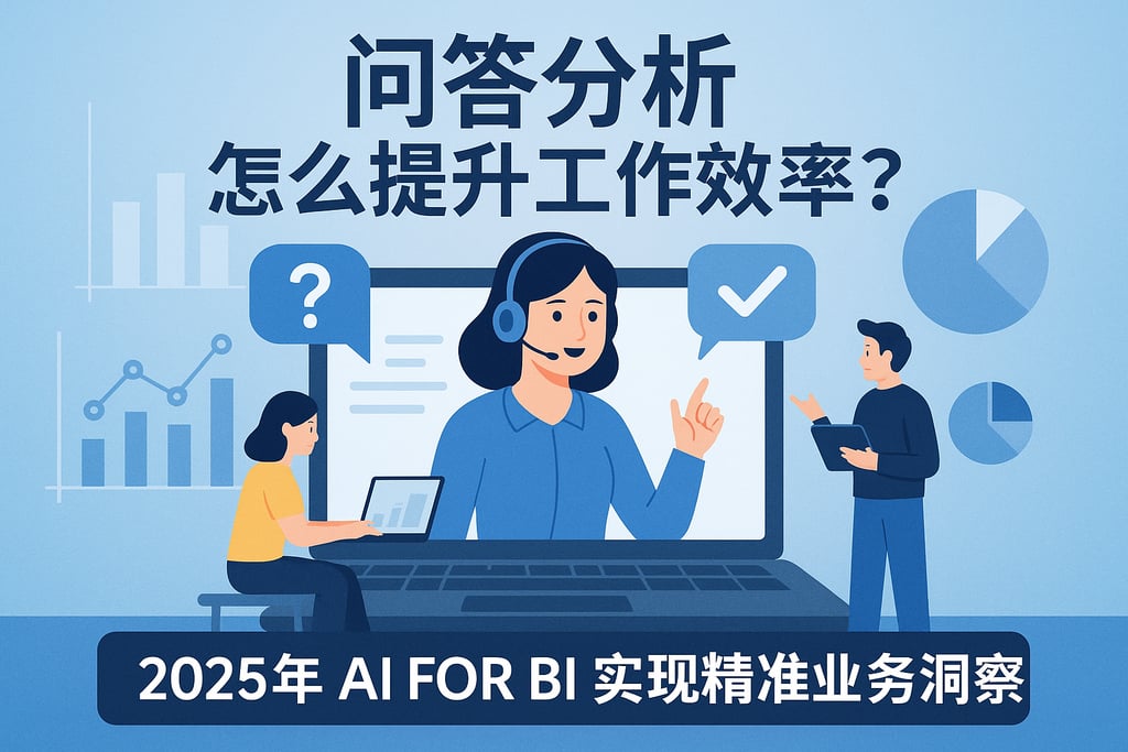问答分析怎么提升工作效率？2025年AI For BI实现精准业务洞察